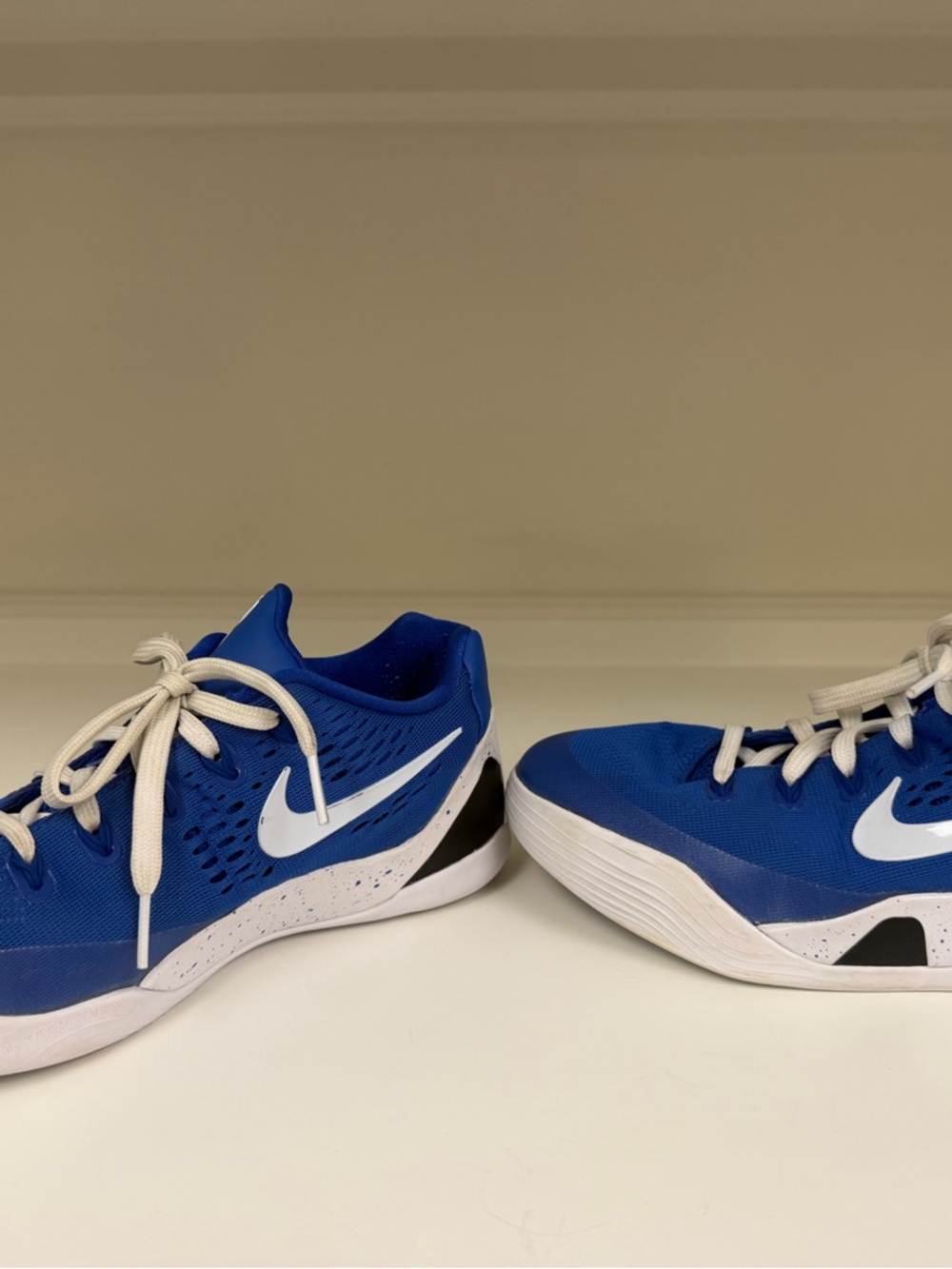 Nike Kids Blue and White Kobe Basketball shoes